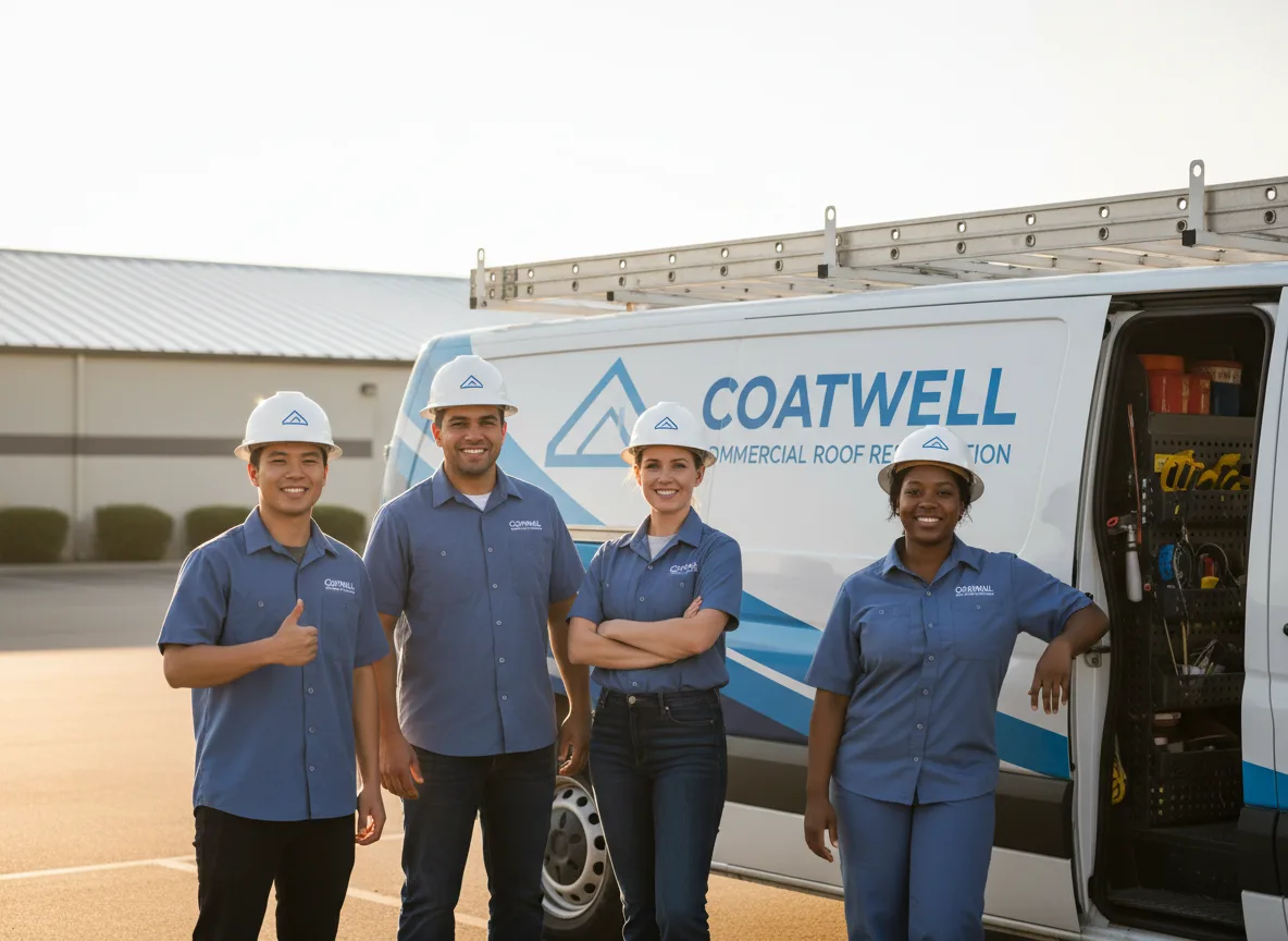 Commercial roof coating company in Woodson, TX